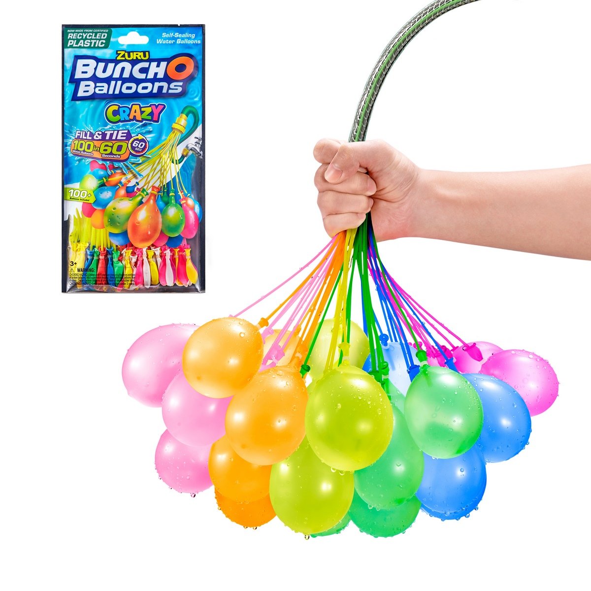 Pack 3 Boquillas Con Bombas De Agua De Llenado Rapido Bunch O Balloons